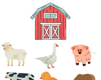 Farm Animal Preschool Activity Printable