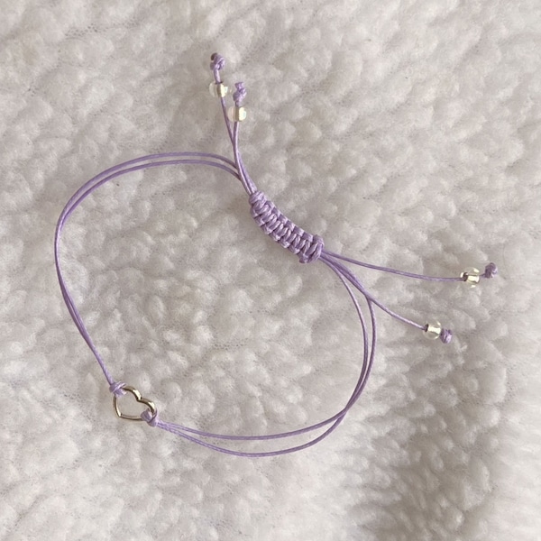 BTS Army Borahae Purple heart friendship ApoBangPo Bracelet