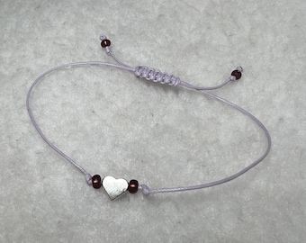 Pulsera de la amistad BTS AFBF Army con dije de corazón en hilo coreano encerado impermeable APoBangPo
