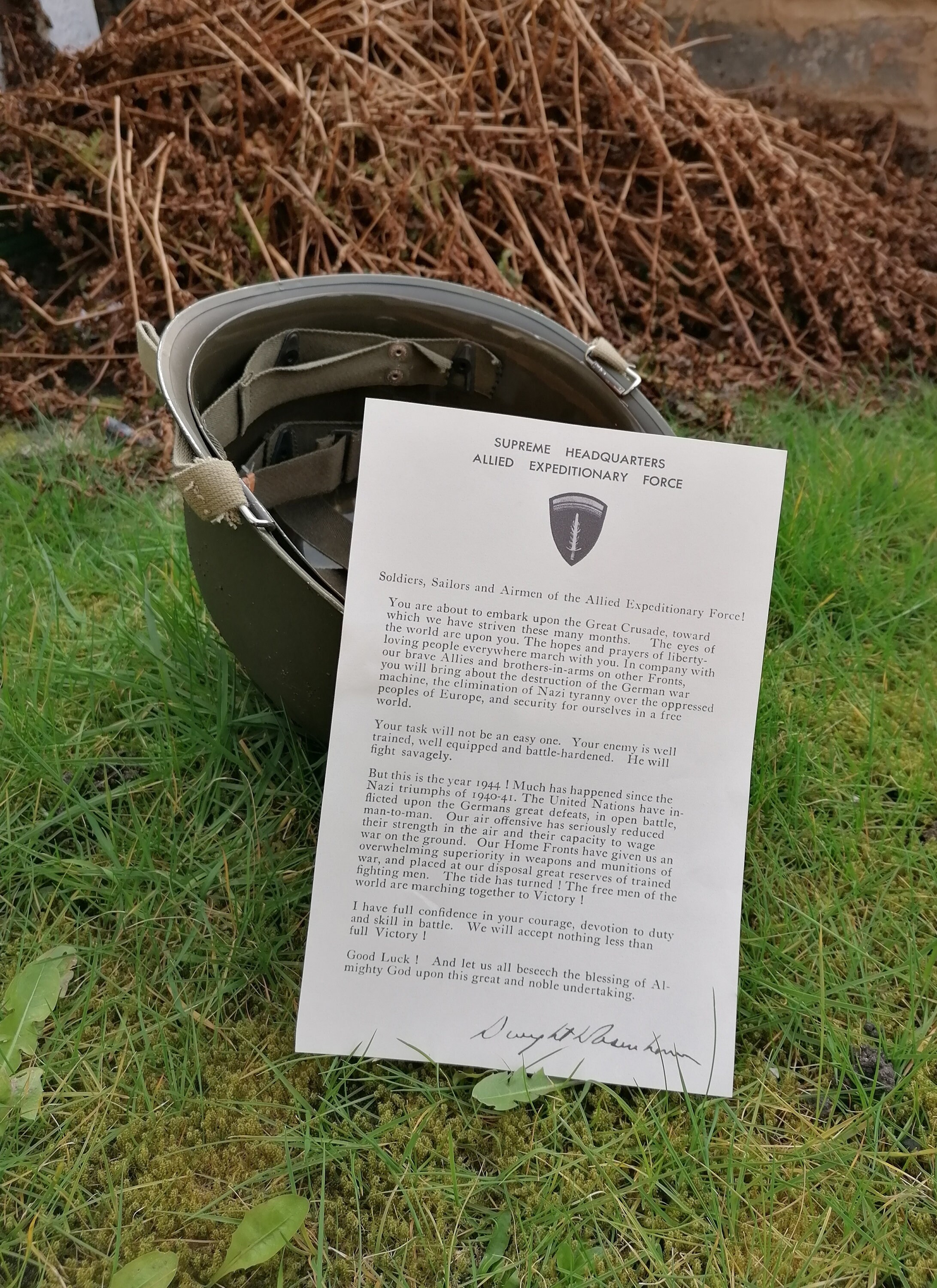 WW2 D-DAY 6th June 1944 Eisenhower Order of the Day Letter to Allied ...