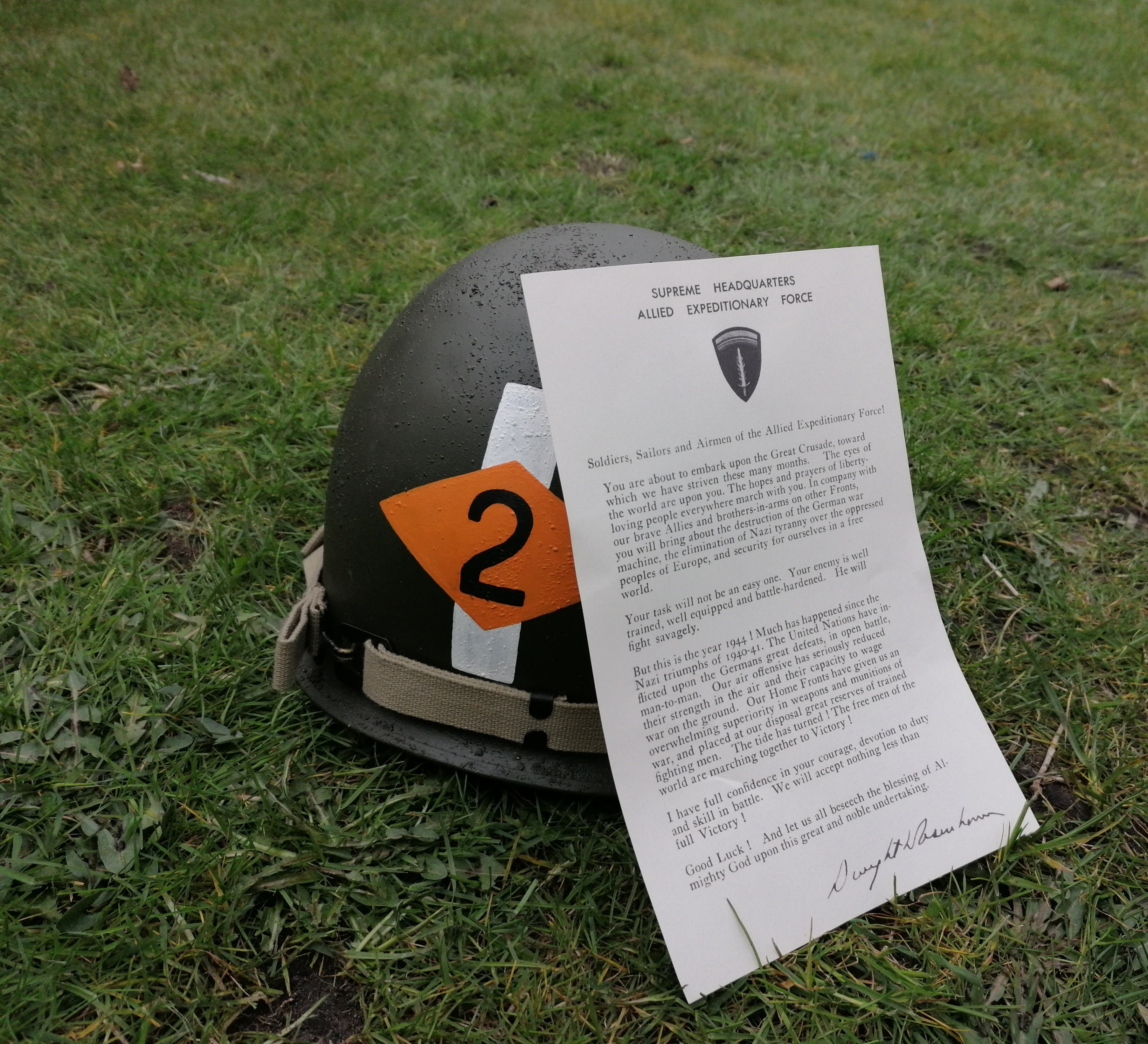 WW2 D-DAY 6th June 1944 Eisenhower Order of the Day Letter to Allied ...