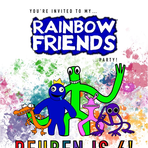 Приглашение на день Rainbow Rainbow Kanca Roblox, циифговел Вечерие зированализиигрованализиигровашенализииглашеныеx Pdf / png