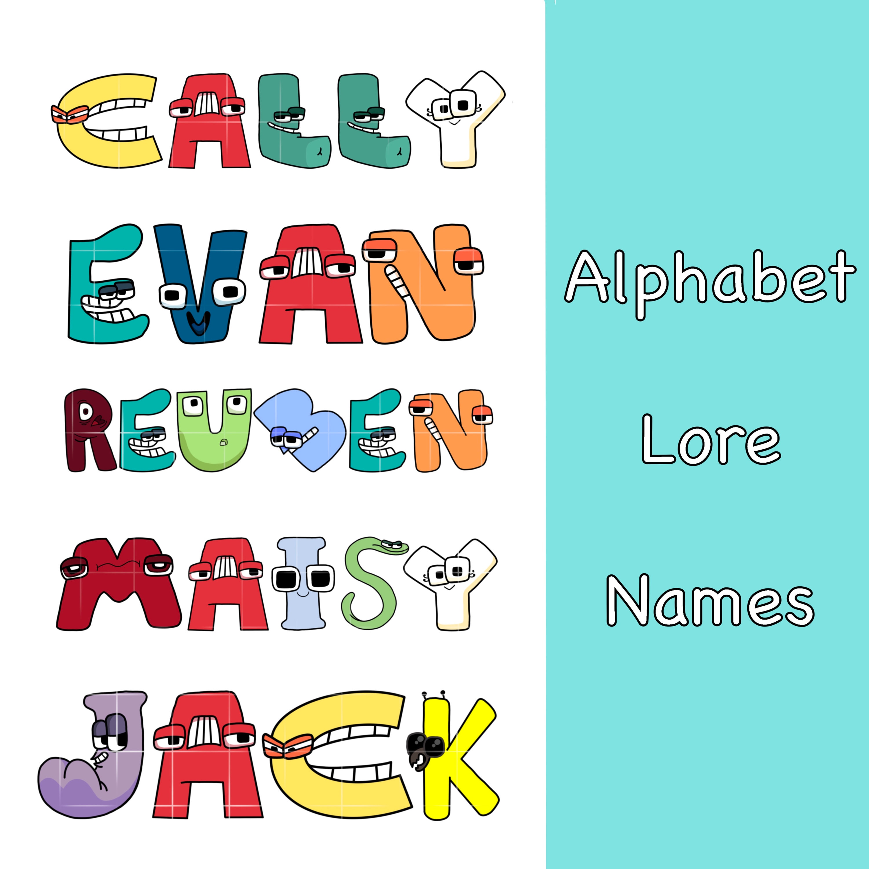 Alphabet Lore Custom Name PNG Roblox  Characters 