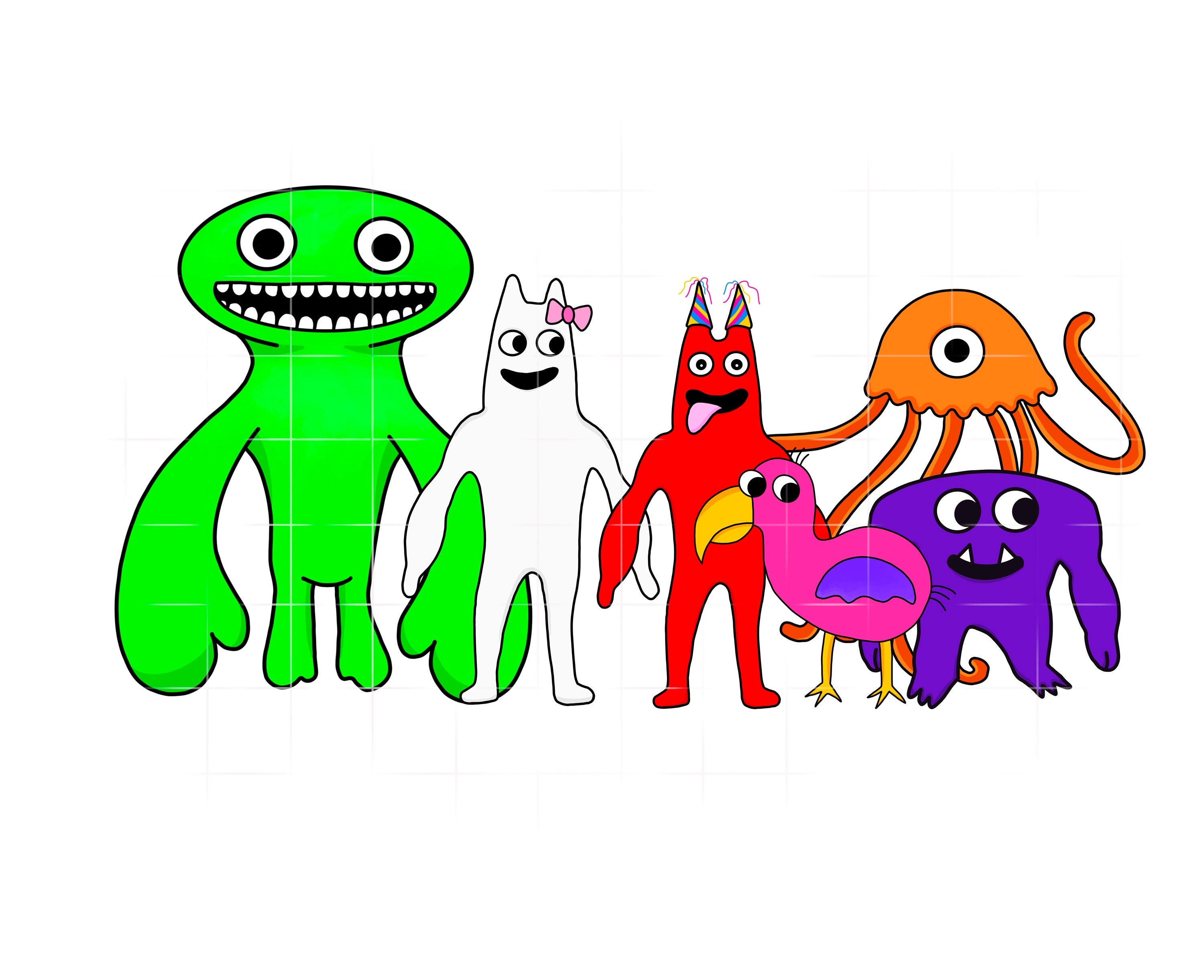 Garten of Banban characters PNG digital download image, Garten of Banban  Roblox digital file for sublimation and crafts