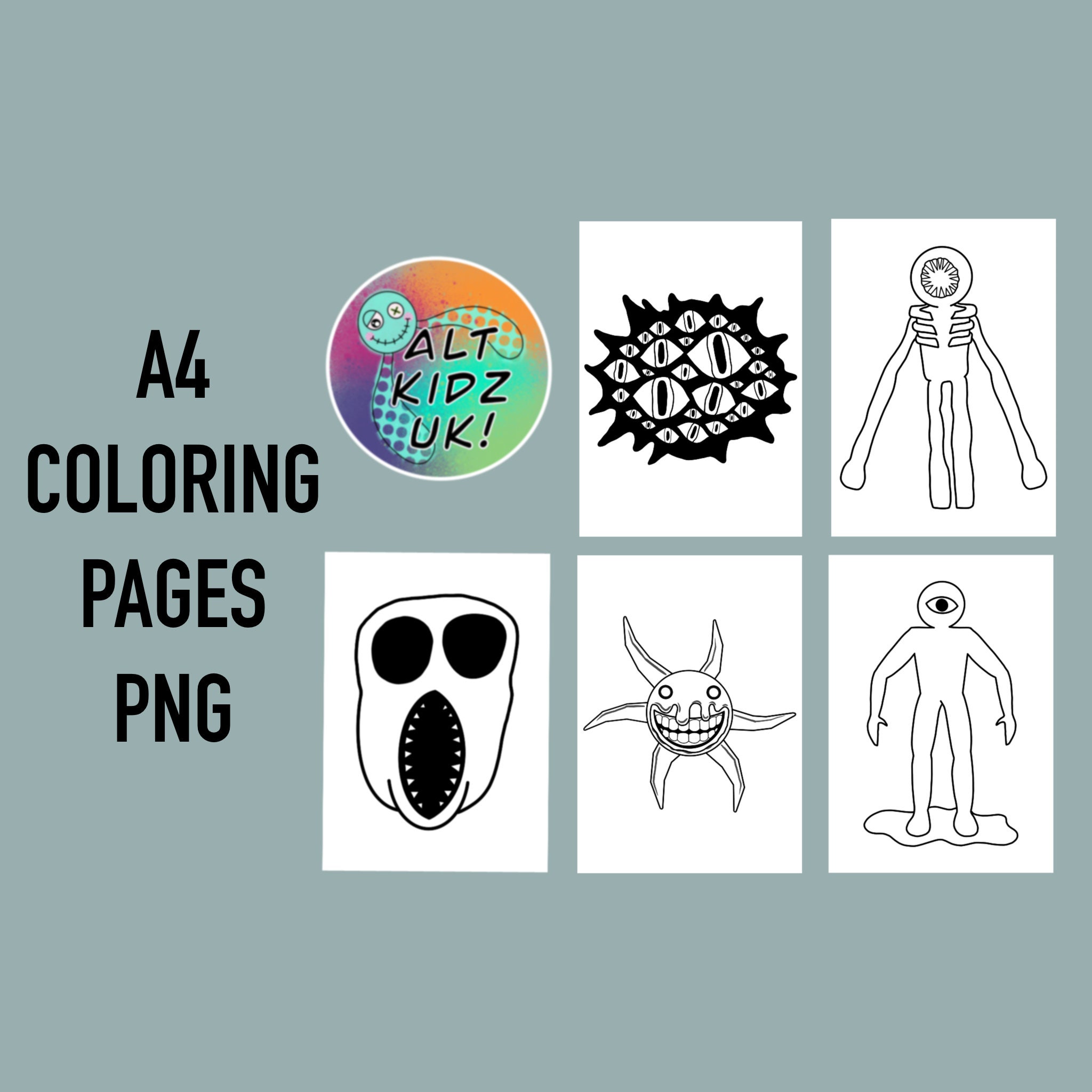 Doors Roblox Coloring pages PNG digital download images for printing  colouring pages