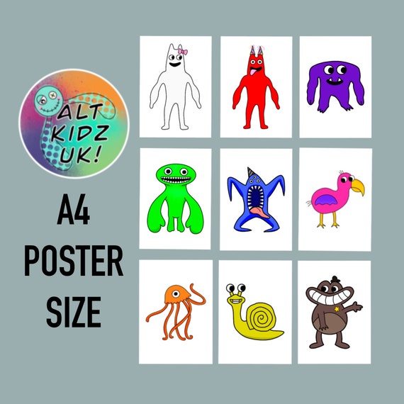 Garten of Banban characters PNG digital download image, Garten of Banban  Roblox digital file for sublimation and crafts