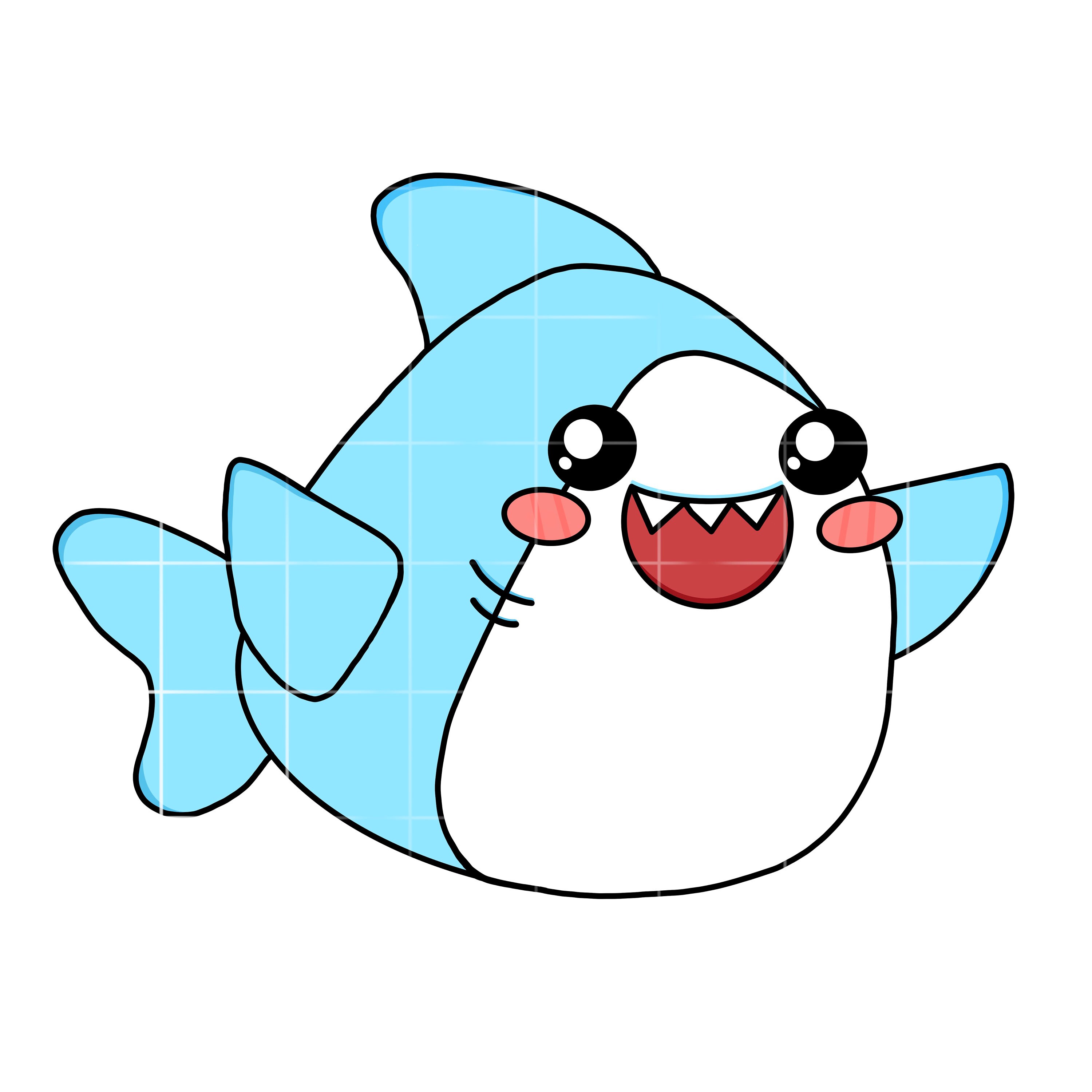 Lanky Inspired Shark PNG Youtube Digital Download Artwork Etsy