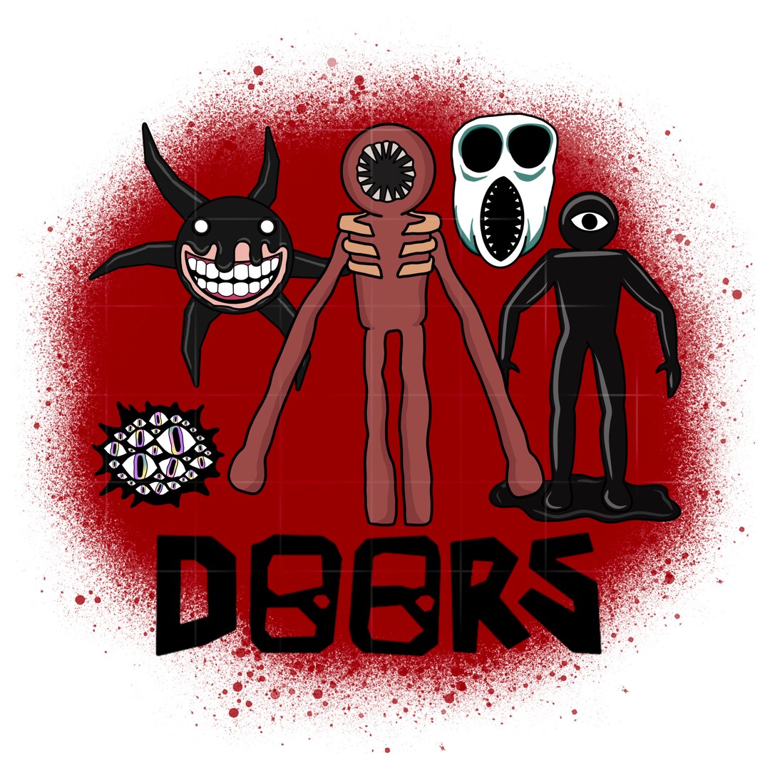 Seek Doors From Roblox Horror Game Inspired Downloadable Image 