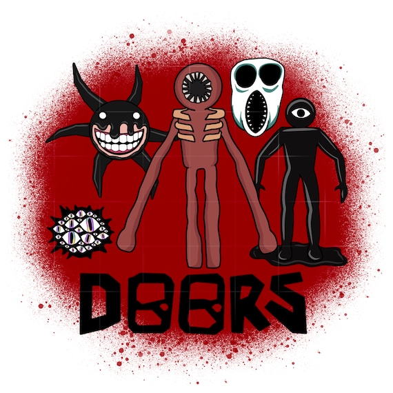 Seek Doors from Roblox Horror Game inspired downloadable image png/psd/pdf  for sublimation and crafting