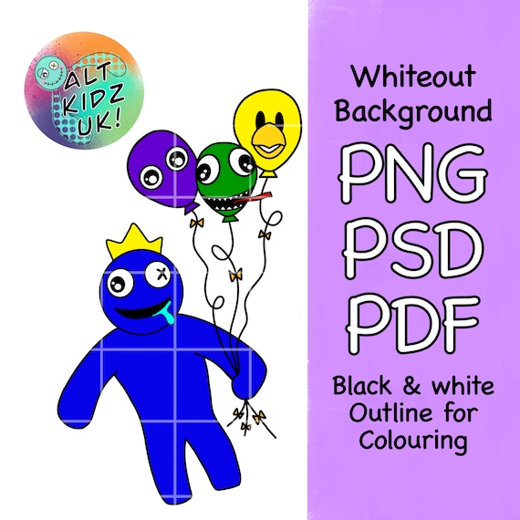 Roblox-inspired Rainbow Friends Characters PNG Digital Download: Ideal for  Sublimation & Printing Crafts 