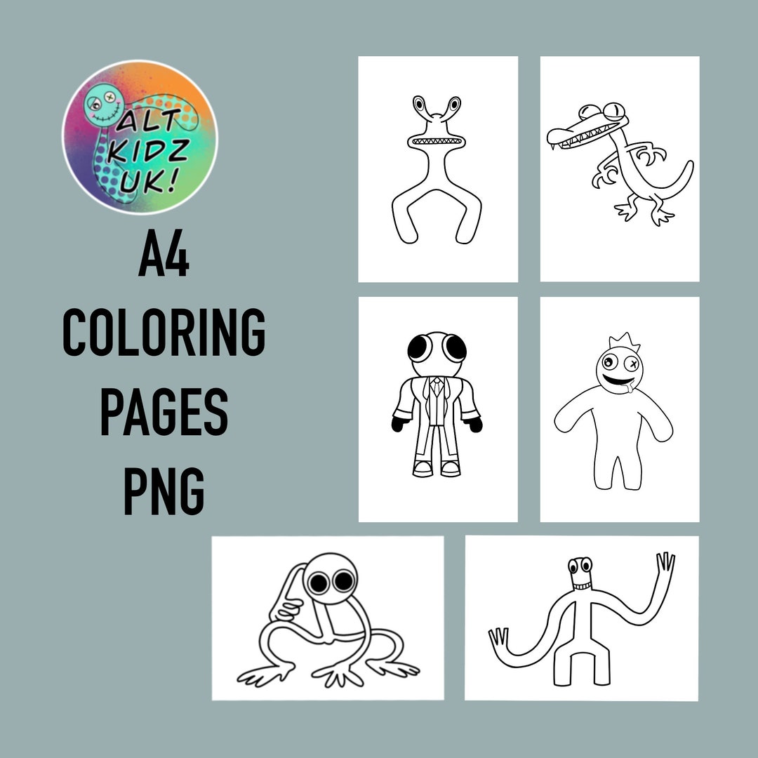 Rainbow friends SVG, Rainbow friends PNG, Sublimation, Transfer, Digital  download, Vector illustration