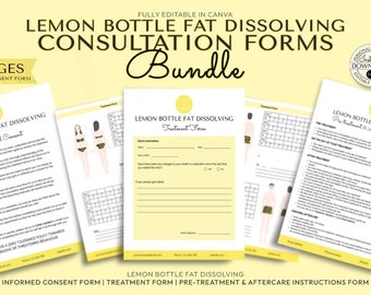 Bundle | Lemon Botte Fat Dissolving Consultation | Treatment Forms |  Aftercare | Pack