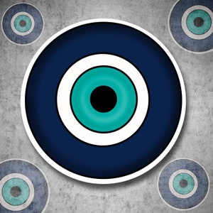 Naklejka winylowa wodoodporna Evil Eye w różnych stylach