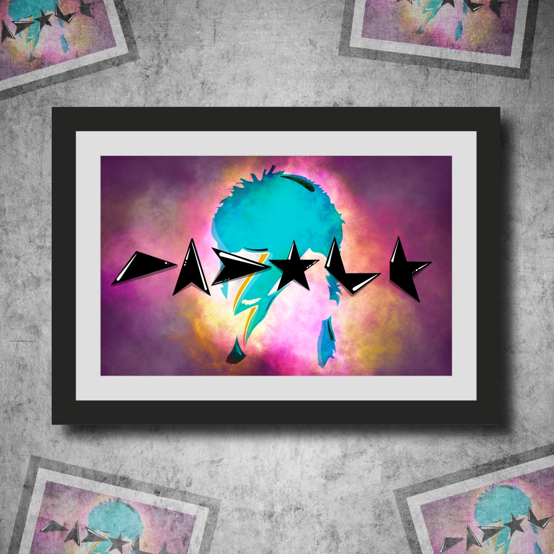 Personalized David Bowie Blackstar Font Print Various Sizes (2036, 2037 ...