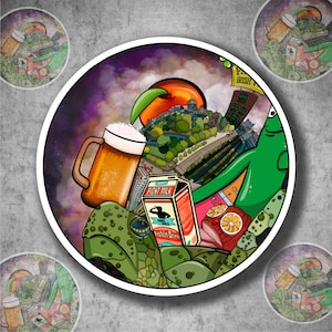 Adesivo in vinile impermeabile Always Sunny Turtle's Dream (165)