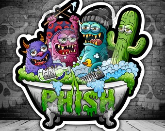 Jam Band Bathtub Gin | Waterproof Vinyl Die Cut Sticker