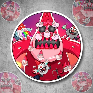 Gravity Falls Gnomes Waterproof Vinyl Sticker Various Styles (120,136,156,158,237, 228)