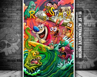 Gross-Out Cartoon Chaos 11x17 Alternative Movie Poster