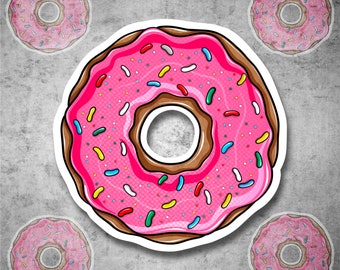 Homers Donut Treat Waterproof Vinyl Sticker (181)