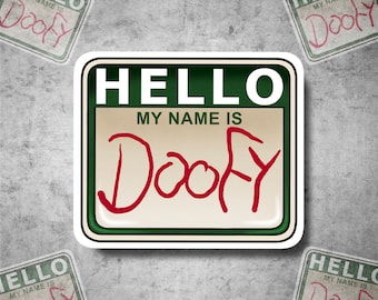 Speciale officier Doofy waterdichte vinylsticker (182)