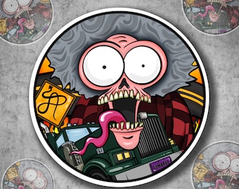 Truck Driving Movie Ghost Waterproof Vinyl Sticker Various Styles (117,140)