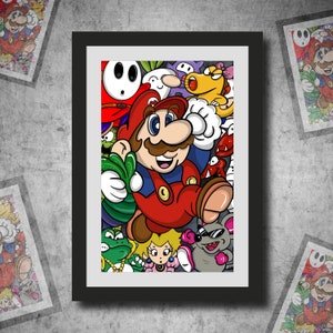 Super Plumbers Character Mashup Print Various Sizes (2021)