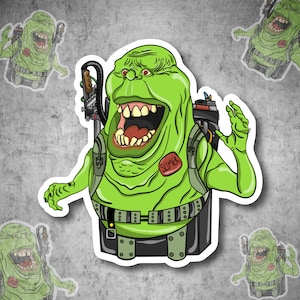 Green Ghost Hunter Waterproof Vinyl Sticker Various Styles (108, 150)