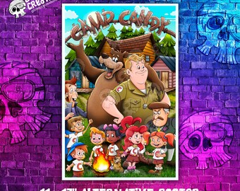 Camp Candy Cartoon 11x17 Alternative Movie Poster