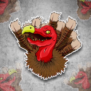 Killer Turkey Vinyl Wasserfester Vinyl-Aufkleber (142)