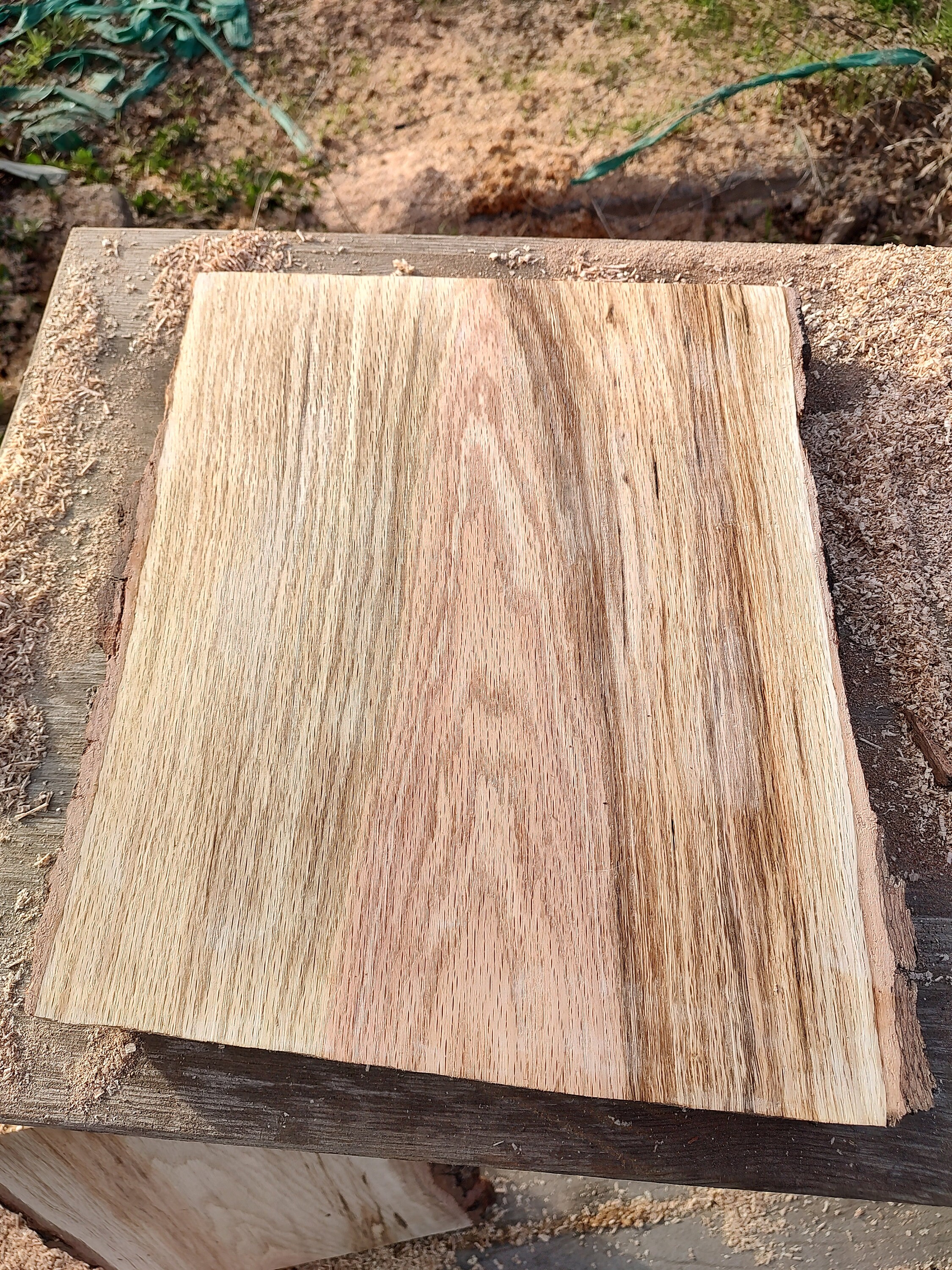 White oak on sale slab table