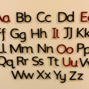 Paint Your Own Wooden Letters Project for Kids - Wooden Letters Set - 26 letters - lowercase and uppercase alphabet