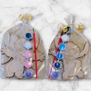 Stitch Party DIY Kit - Malen Sie Ihr eigenes Kit - Thema Gastgeschenke - Stitch Party Tasche Gastgeschenk - Stitch Themed Craft Kit - Partygeschenke - Engel