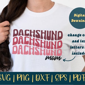 Retro wavy font svg, dachshund font svg, wavy letters png, retro dachshund, wiener dog svg, weenie svg, dachshund png,
