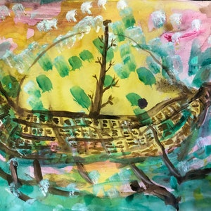 Barca dei sogni dell'albero della vita