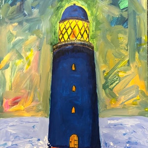 Blauwe vuurtoren