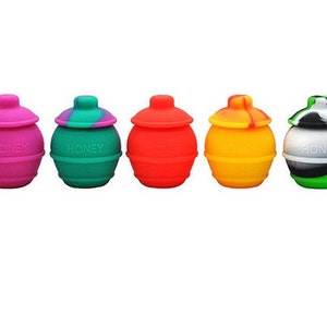 Silicone Dab Container: Large - 37ml - Assorted Colors