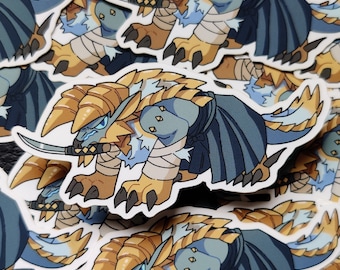 Monster Hunter | Samurai Zinogre | Vinyl Sticker