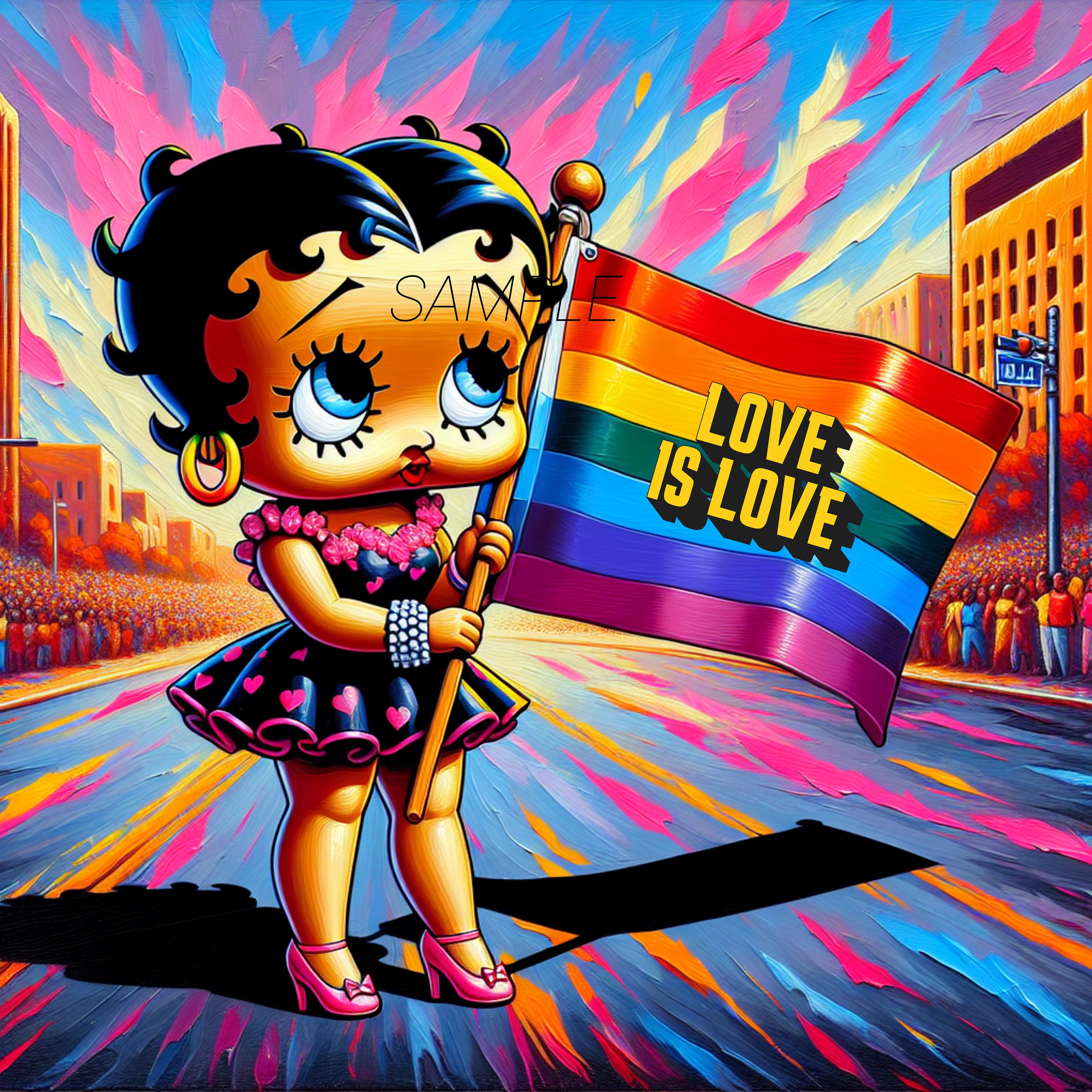 Betty Boop Pride High Resolution 300dpi 3D Png Digital Download Image ...