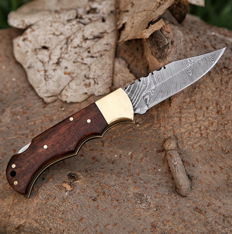 Knife Damascus Pocket Folding Knife, Custom Pocket Fold Knife,groomsmen