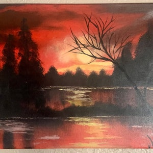 Fiery skies
