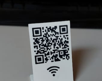 Custom QR code stand for restaurants, hotels, apartments, caffe bar, menu