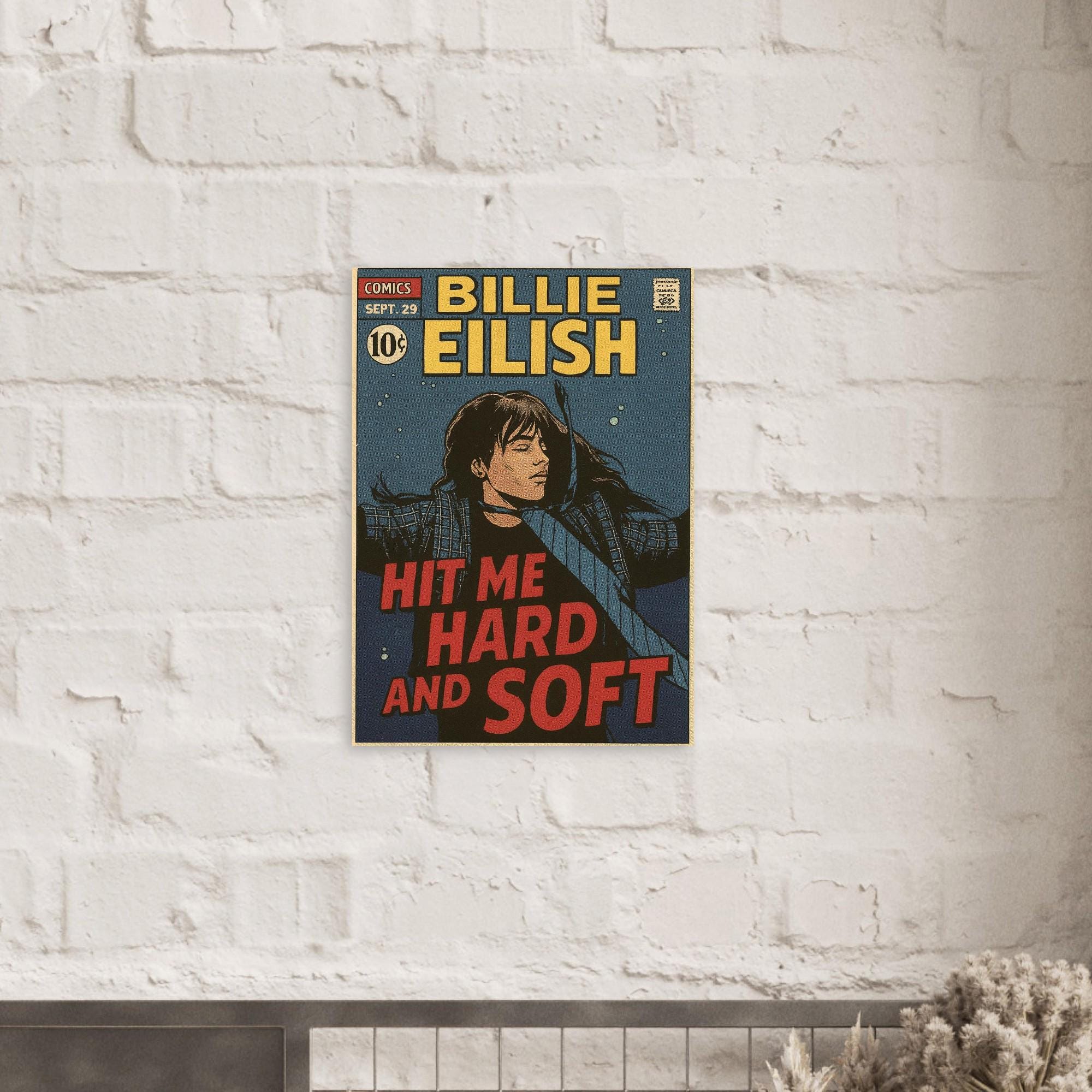 Billie Eilish Comic Poster: Hit Me Hard and Soft Album Art - Etsy