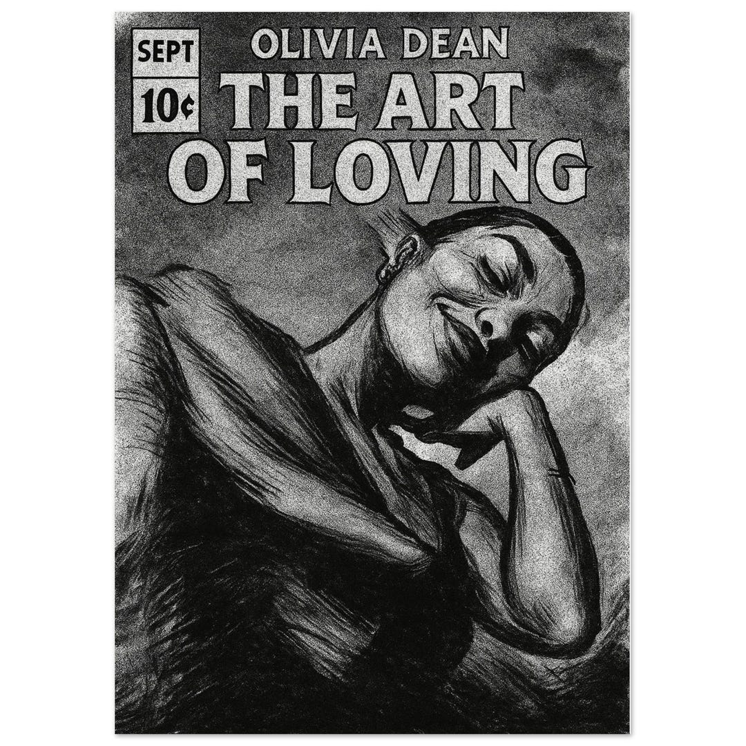 Olivia Dean 'art of Loving' Poster, Retro Comic Style Art Print - Etsy
