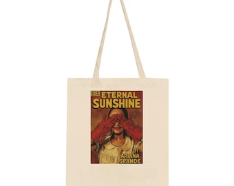 Ariana Grande Eternal Sunshine Canvas Tote Bag, Retro Comic Art