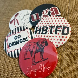 University of Georgia *UGA* Game Day Buttons!