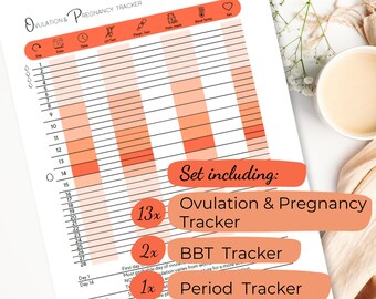 Ovulation and Pregnancy Planner Period Calender BBT - Etsy