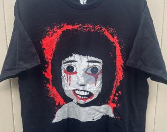 トップス 1998s SHINICHIRO ARAKAWA DOLL print tee Creepypasta Dollthing.jpg Shirt Ahenobarbus Henocied, Gothic