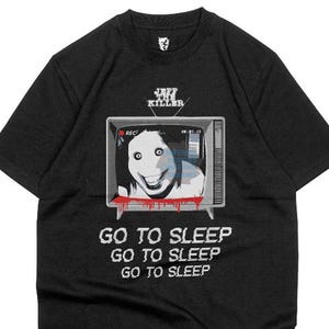 Jeff The Killer TV Creepypasta Shirt Horror T-shirt Goth Grunge Tshirt Mens Cotton Shirt