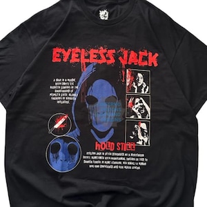 Eyeless Jack Shirt, Creepypasta T-Shirt, Horror Goth Emo Dark Occult Tee