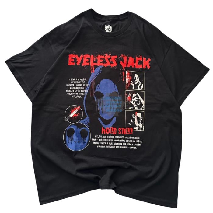 Eyeless Jack Shirt, Creepypasta T-shirt, Horror Goth Emo Dark